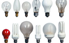 потребляемая мощность люминесцентных, галогенных и светодиодных ламп