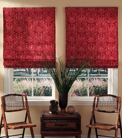 римские шторы для кабинета или гостиной